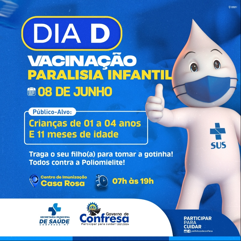 Noticia dia-d-contra-a-paralisia-infantil-acontece-nesse-sabado-em-confresa
