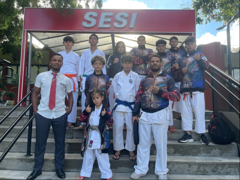 Confresa leva 12 atletas ao Campeonato Brasileiro de Karatê em Taubaté, São Paulo_foto1